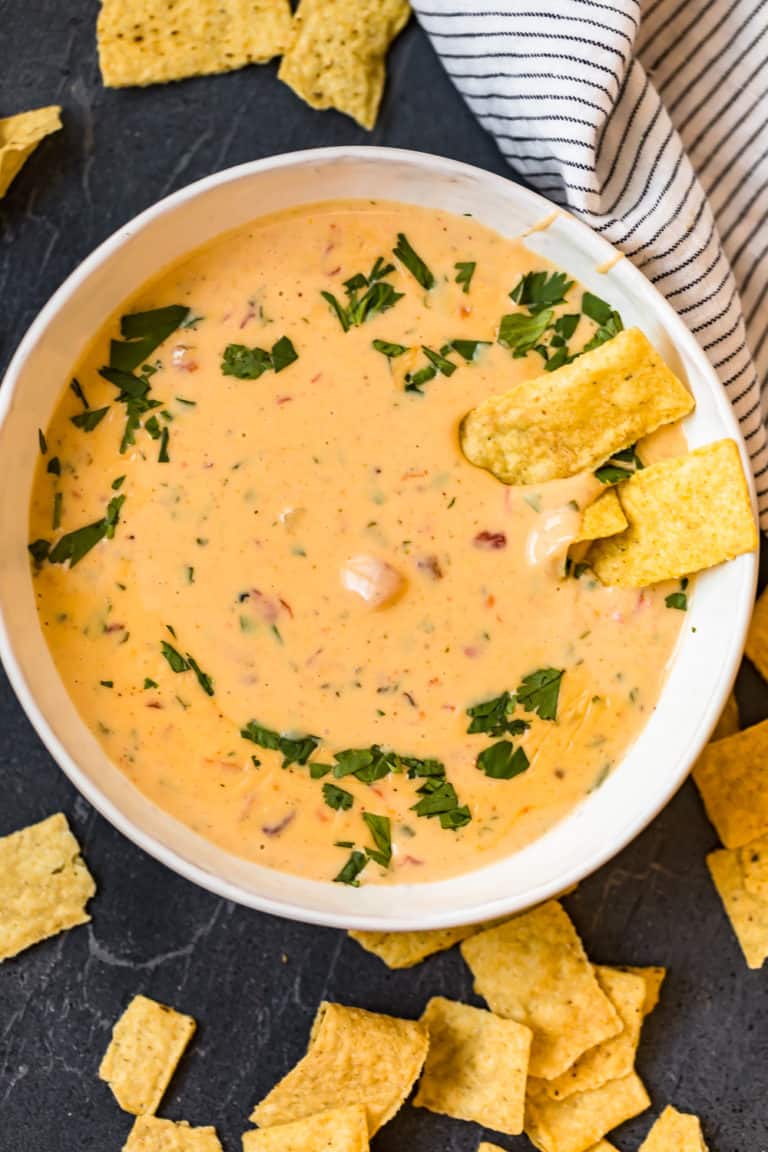 Crock Pot Queso Cheese Dip Recipe - The Cookie Rookie® (VIDEO)