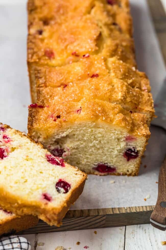 Glazed Lemon Cranberry Bread Recipe - The Cookie Rookie®