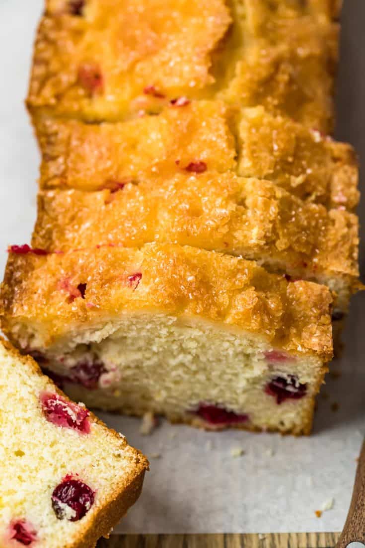 Glazed Lemon Cranberry Bread Recipe - The Cookie Rookie®