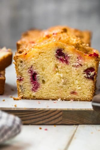 Glazed Lemon Cranberry Bread Recipe - The Cookie Rookie®