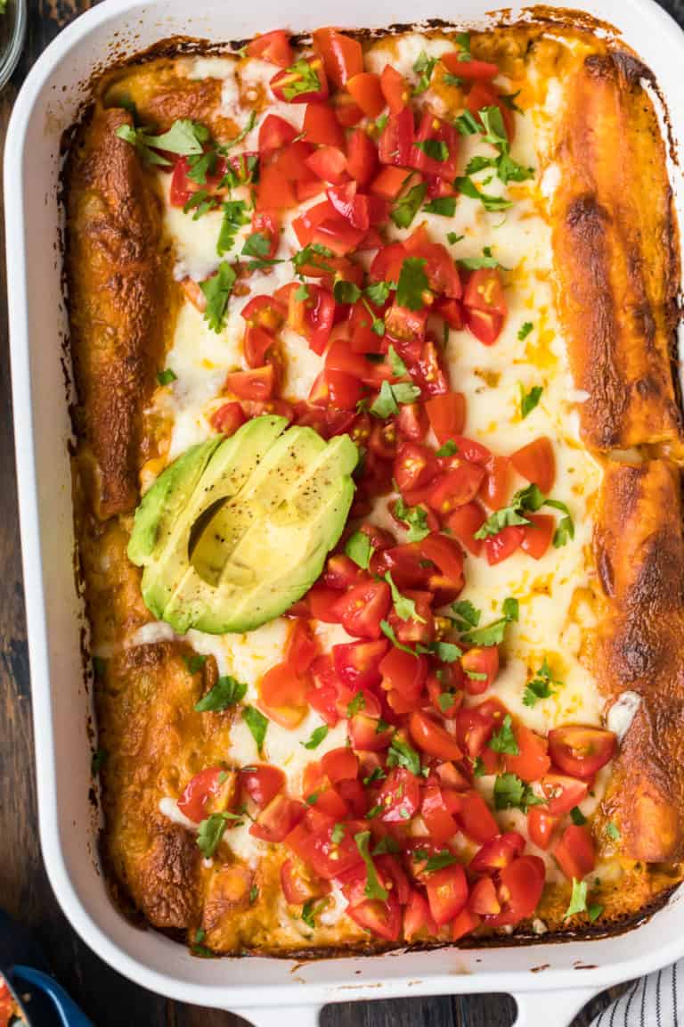 Cheesy Creamy Chicken Enchiladas Recipe The Cookie Rookie® 6813