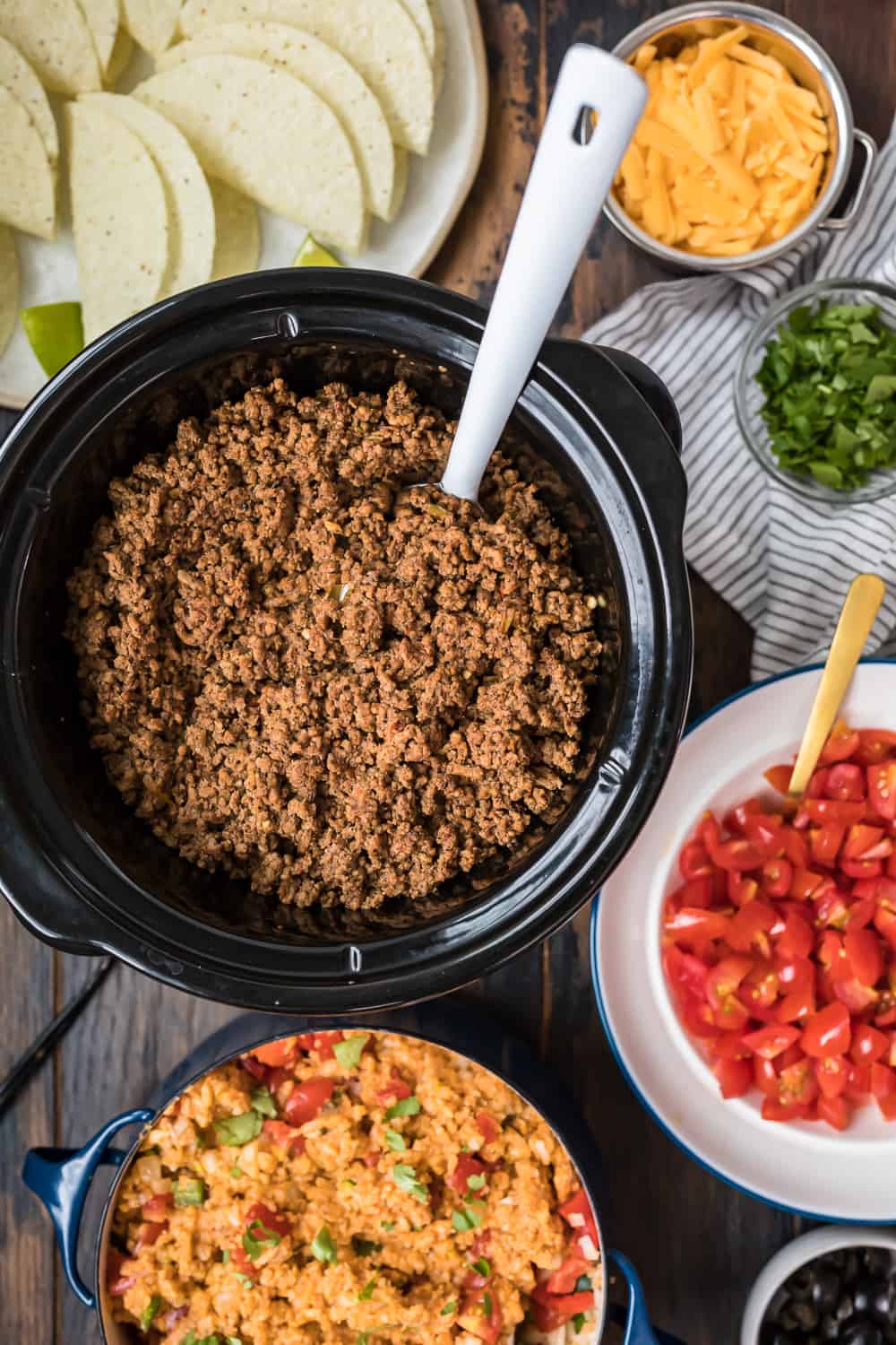 Slow Cooker Beef Tacos (Crockpot Taco Meat) - (HOW TO VIDEO)