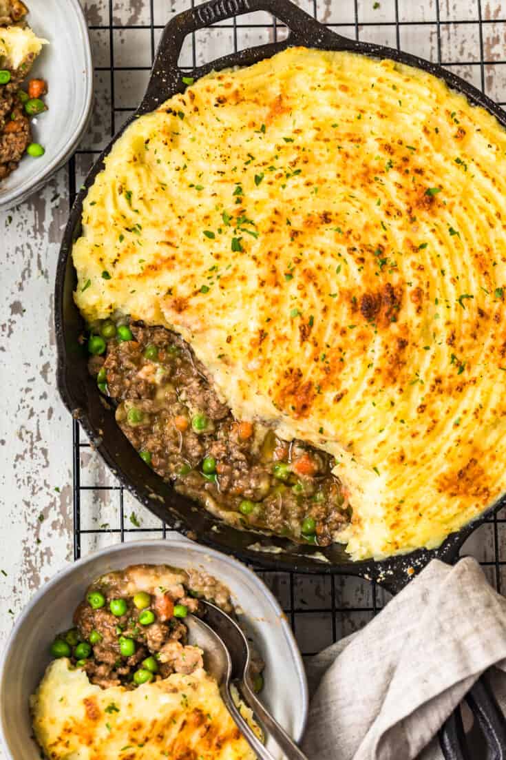 Cottage Pie Recipe (Skillet and Cast Iron) - The Cookie Rookie®