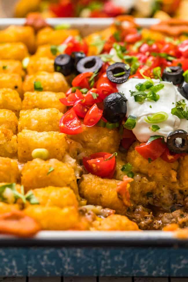 Mexican Tater Tot Casserole Recipe - The Cookie Rookie® (VIDEO)