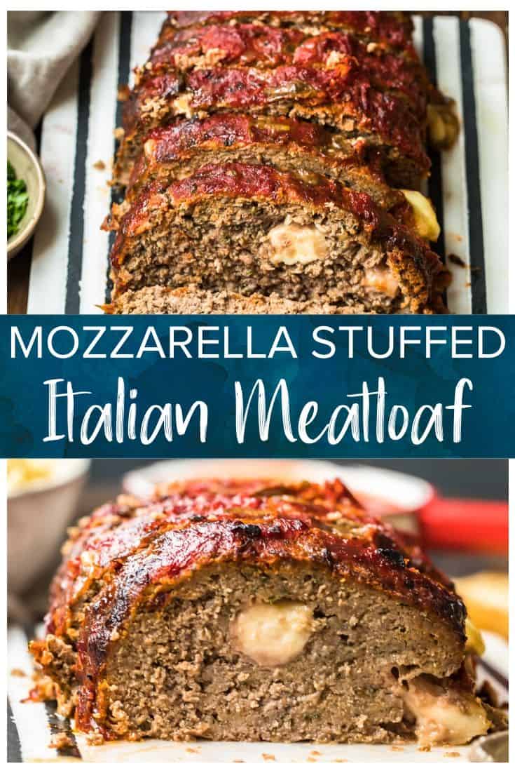 Mozzarella Stuffed Meatloaf (Italian Meatloaf) - (VIDEO)