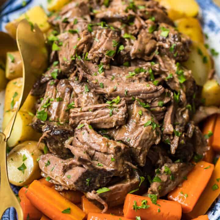 Easy Slow Cooker Pot Roast (Crockpot Recipe) - (HOW TO VIDEO)