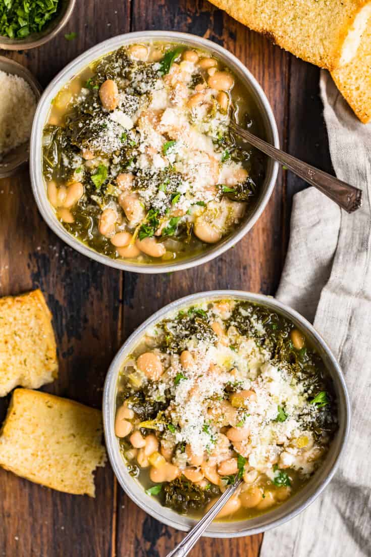 Parmesan and White Bean Soup Recipe - The Cookie Rookie®