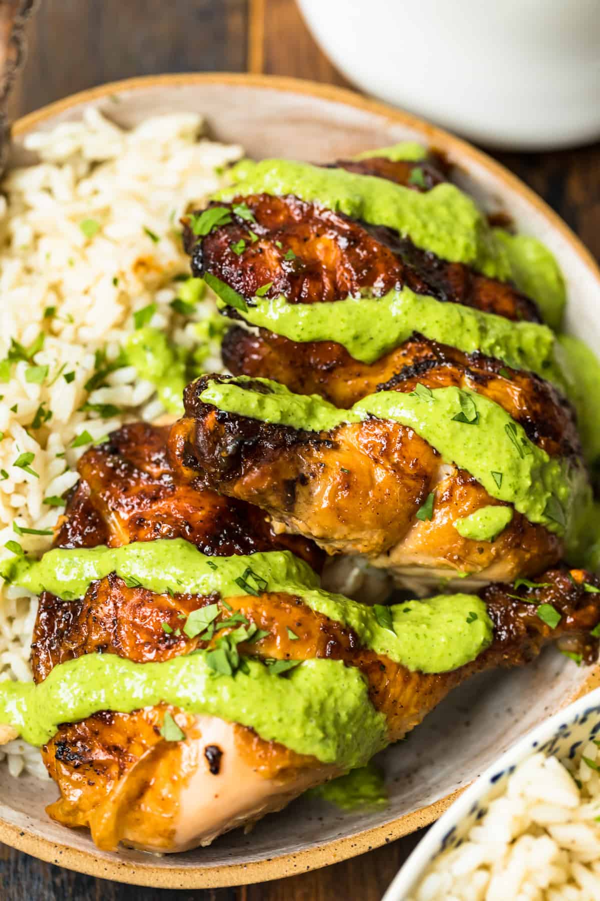 Peruvian Chicken with Green Sauce (Whole Roasted) - The Cookie Rookie®