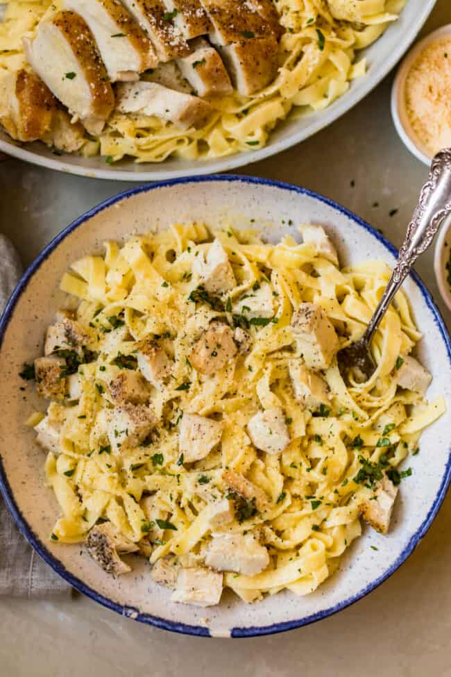 Easy Chicken Fettuccine Alfredo (No Cream!) The Cookie Rookie®