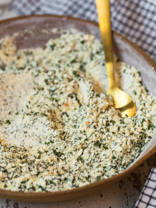 homemade ranch seasoning mix in a bowl