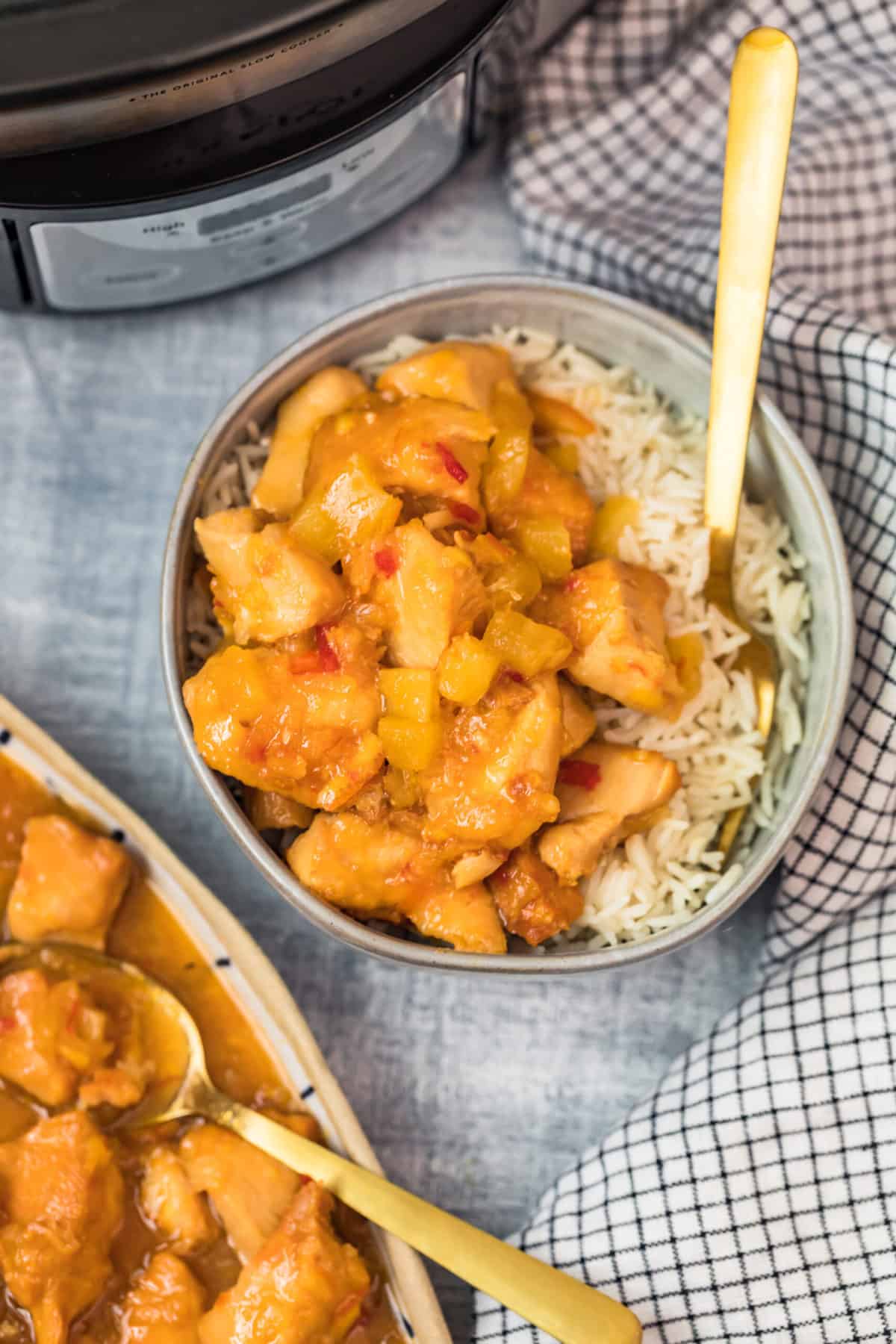 Crock-Pot Sweet and Sour Chicken (4 Ingredient Meal) Recipe - The Cookie  Rookie®