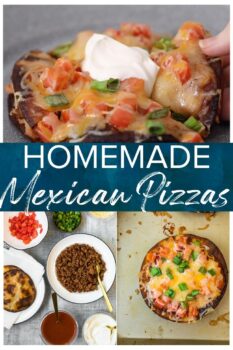 homemade mexican pizzas pinterest image