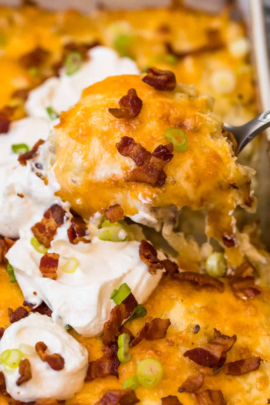 Loaded Hash Brown Potato Casserole Recipe - The Cookie Rookie®