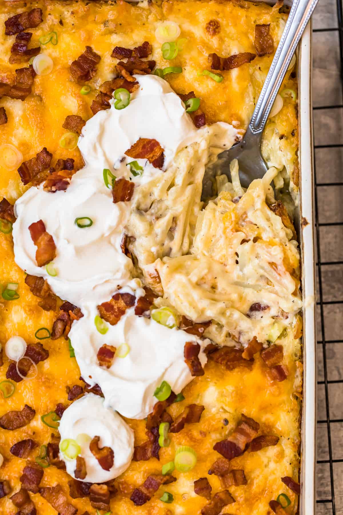 Loaded Hash Brown Potato Casserole The Cookie Rookie®