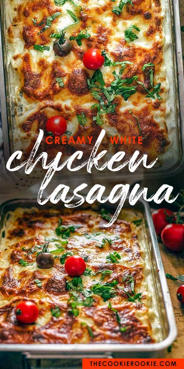 Creamy White Chicken Lasagna - Caprese Chicken Lasagna