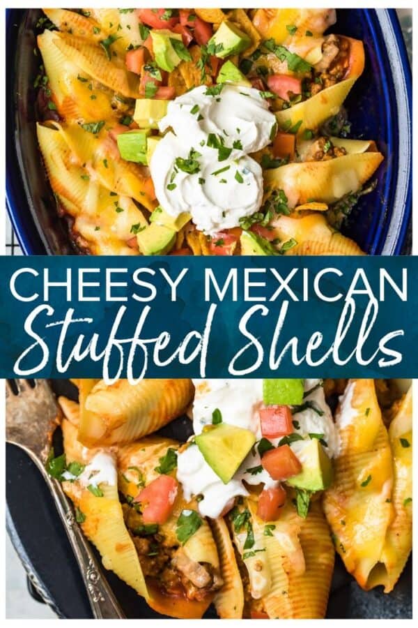 Cheesy Mexican Stuffed Shells Recipe - The Cookie Rookie®