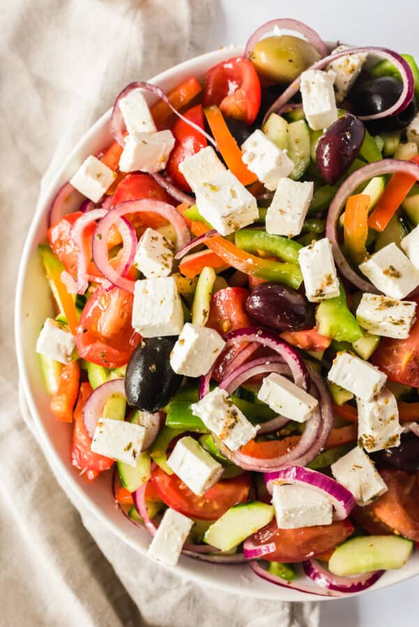 Traditional Greek Salad Recipe - The Cookie Rookie®