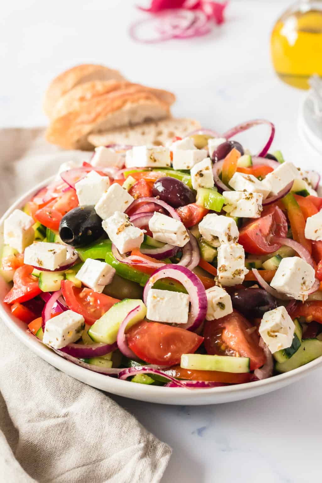 Traditional Greek Salad Recipe - The Cookie Rookie®