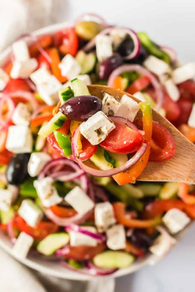 Traditional Greek Salad Recipe - The Cookie Rookie®