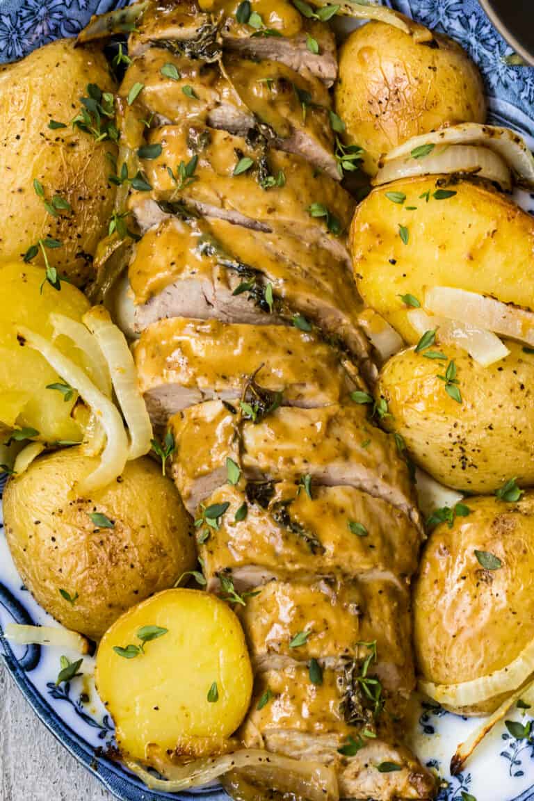 Honey Mustard Pork Tenderloin And Potatoes Recipe The Cookie Rookie®