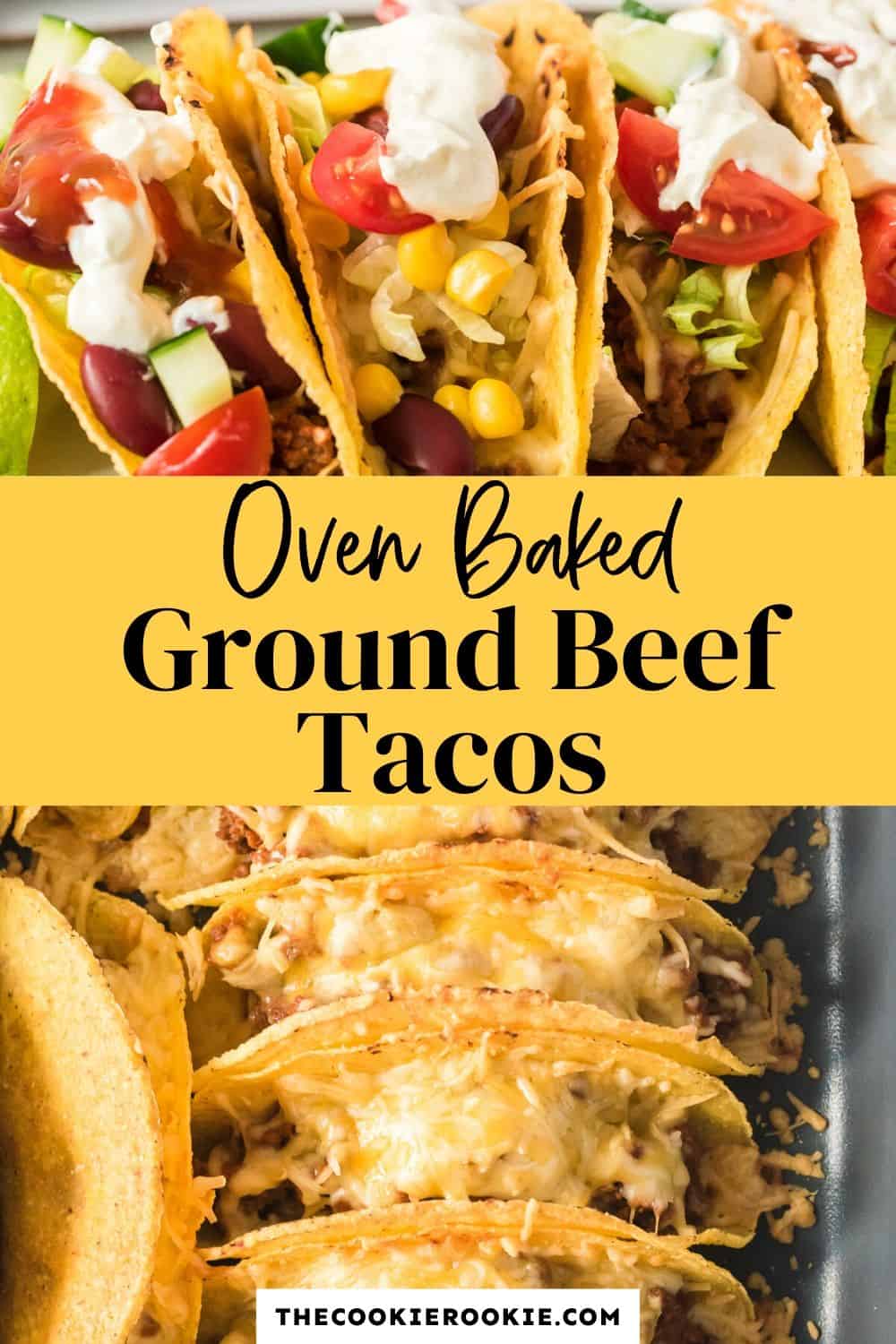 Baked Ground Beef Taco Recipe - The Cookie Rookie®