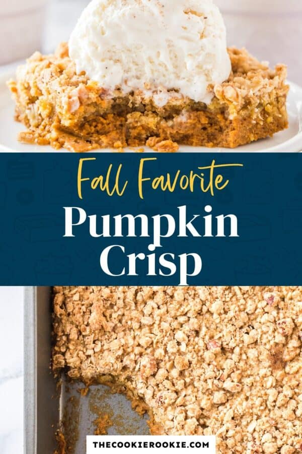 Pumpkin Crisp Recipe - The Cookie Rookie®