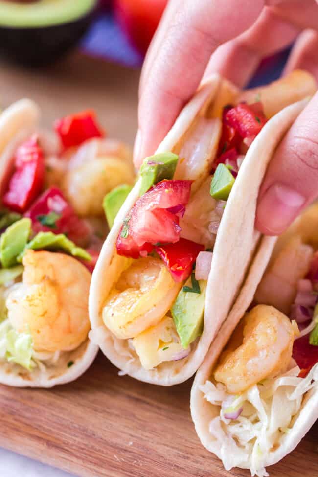 Shrimp Tacos With Pineapple Slaw The Cookie Rookie®