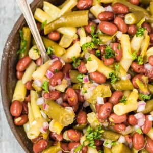 overhead three bean salad