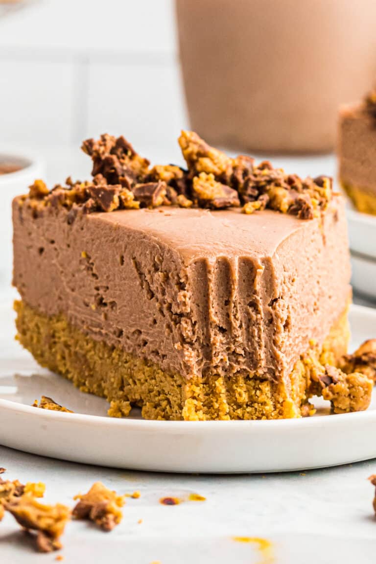 Chocolate Peanut Butter No Bake Cheesecake Recipe The Cookie Rookie®