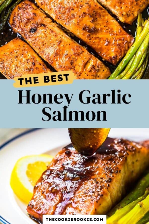 Honey Garlic Salmon and Asparagus - The Cookie Rookie®