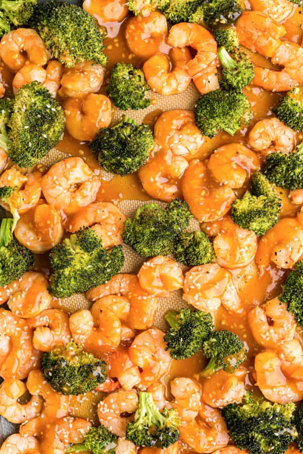 Honey Garlic Shrimp And Broccoli Sheet Pan Dinner The Cookie Rookie