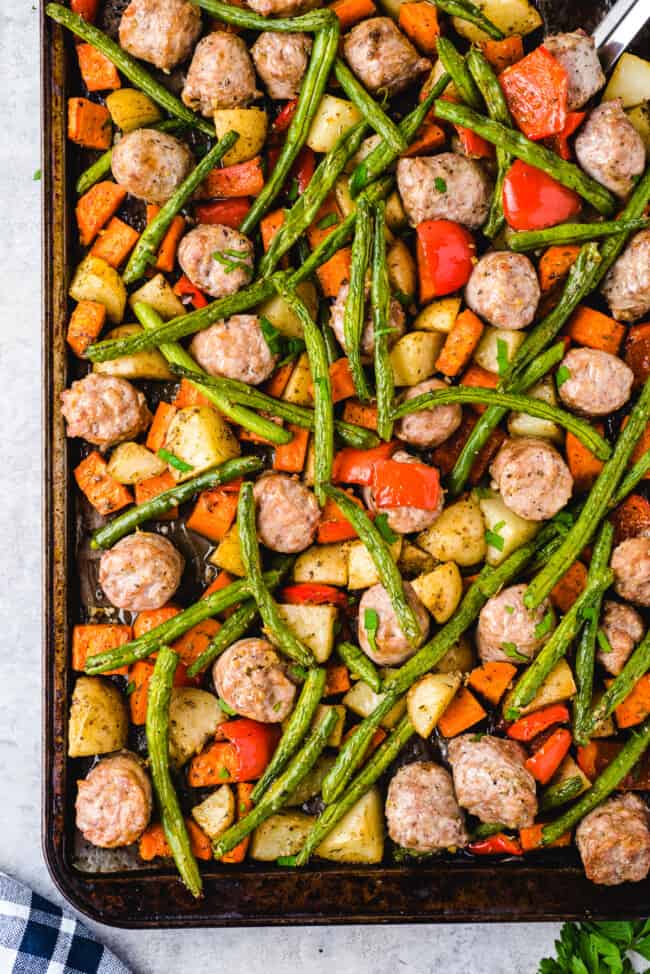 Italian Sausage Sheet Pan Dinner Recipe The Cookie Rookie® 