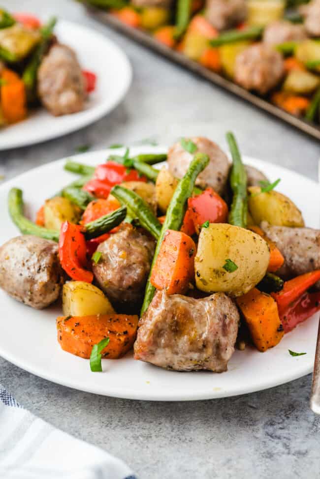 Italian Sausage Sheet Pan Dinner Recipe - The Cookie Rookie®