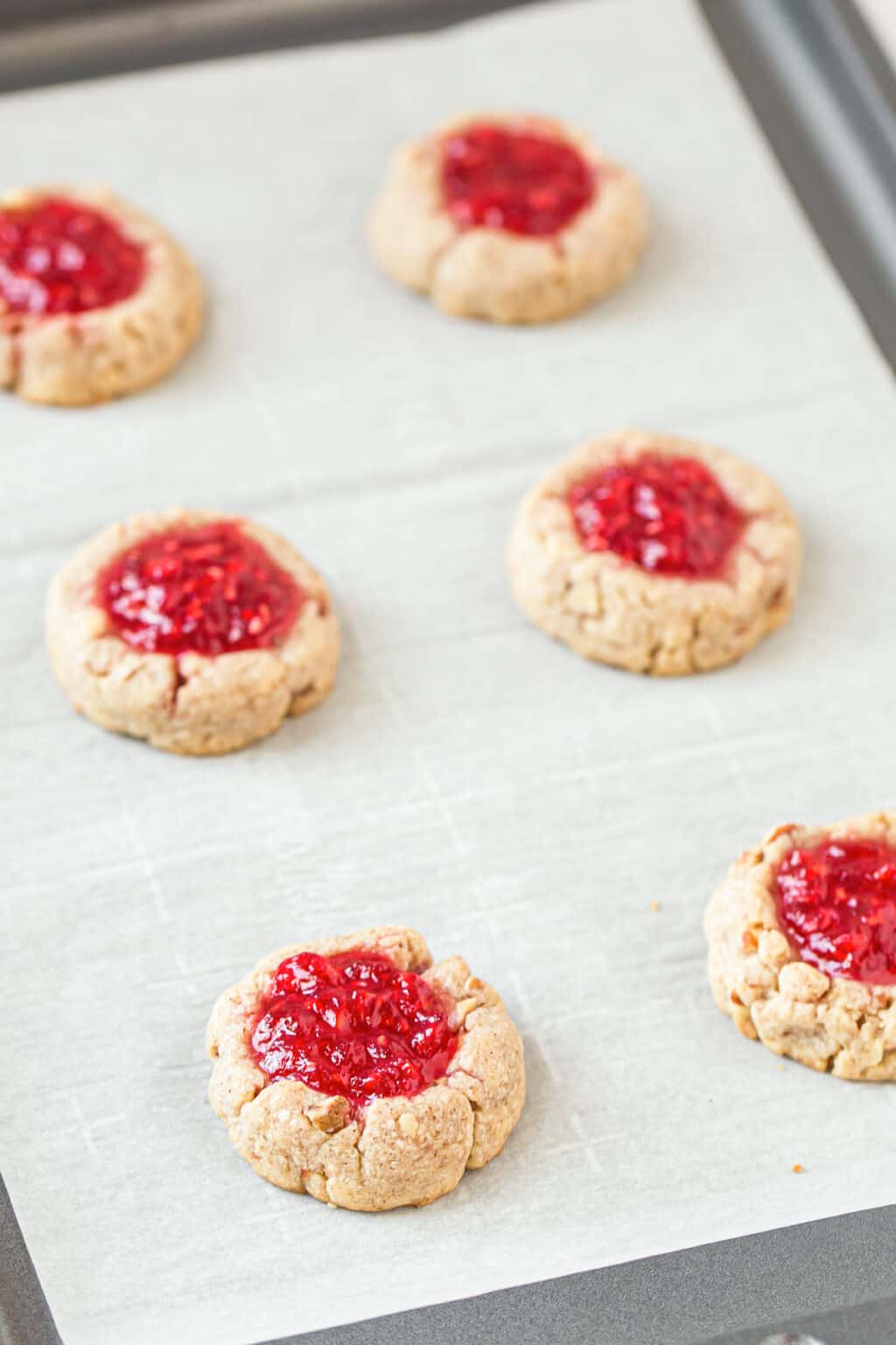 Raspberry Thumbprint Cookies Recipe - The Cookie Rookie®