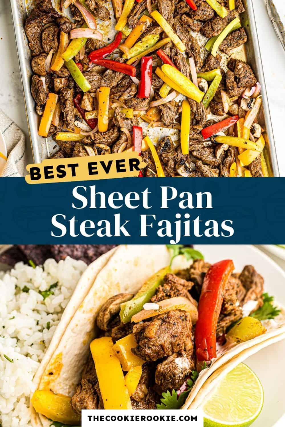 Sheet Pan Steak Fajitas Recipe - The Cookie Rookie®