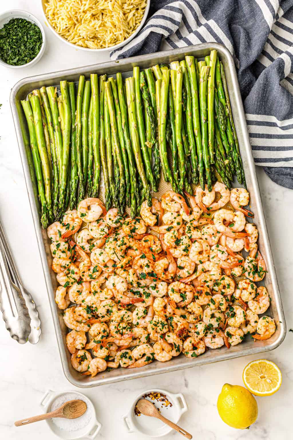 Shrimp and Asparagus Sheet Pan Meal - The Cookie Rookie®