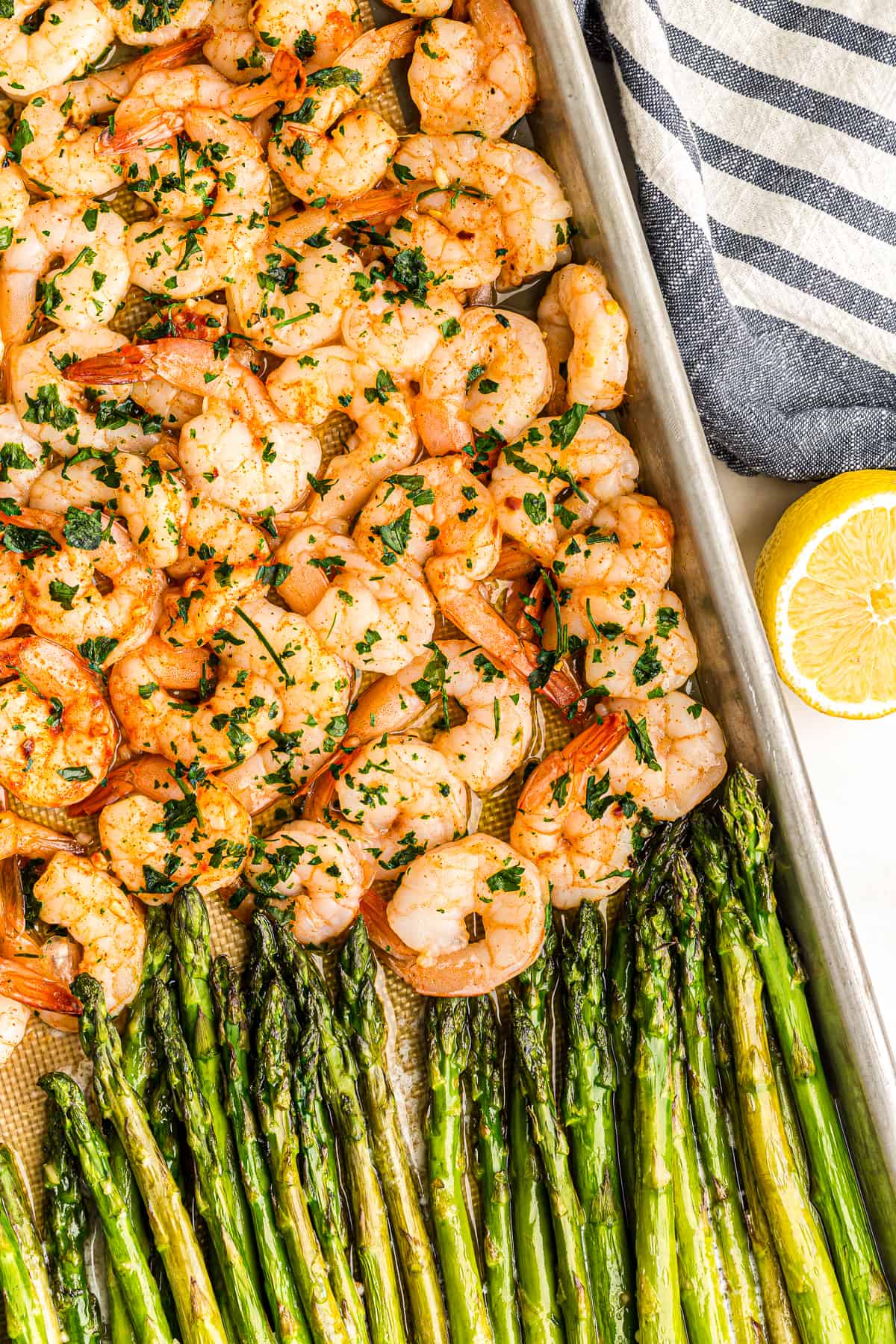 Shrimp and Asparagus Sheet Pan Meal - The Cookie Rookie®