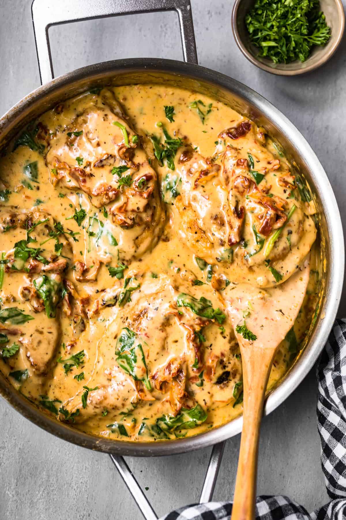 Tuscan Chicken in Parmesan Cream Sauce - The Cookie Rookie®