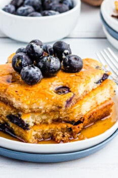 Blueberry Sheet Pan Pancakes Recipe - The Cookie Rookie®