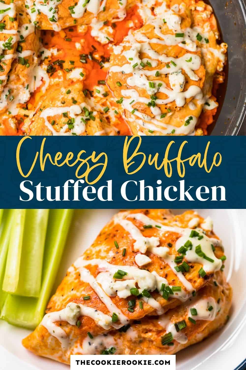 Stuffed Buffalo Chicken - The Cookie Rookie®