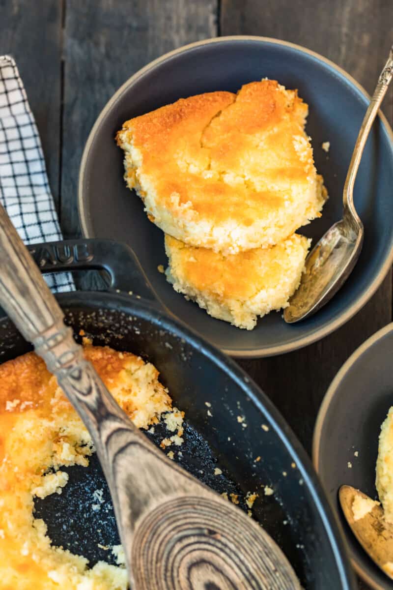 Southern Spoon Bread Recipe - Pink Owl Kitchen