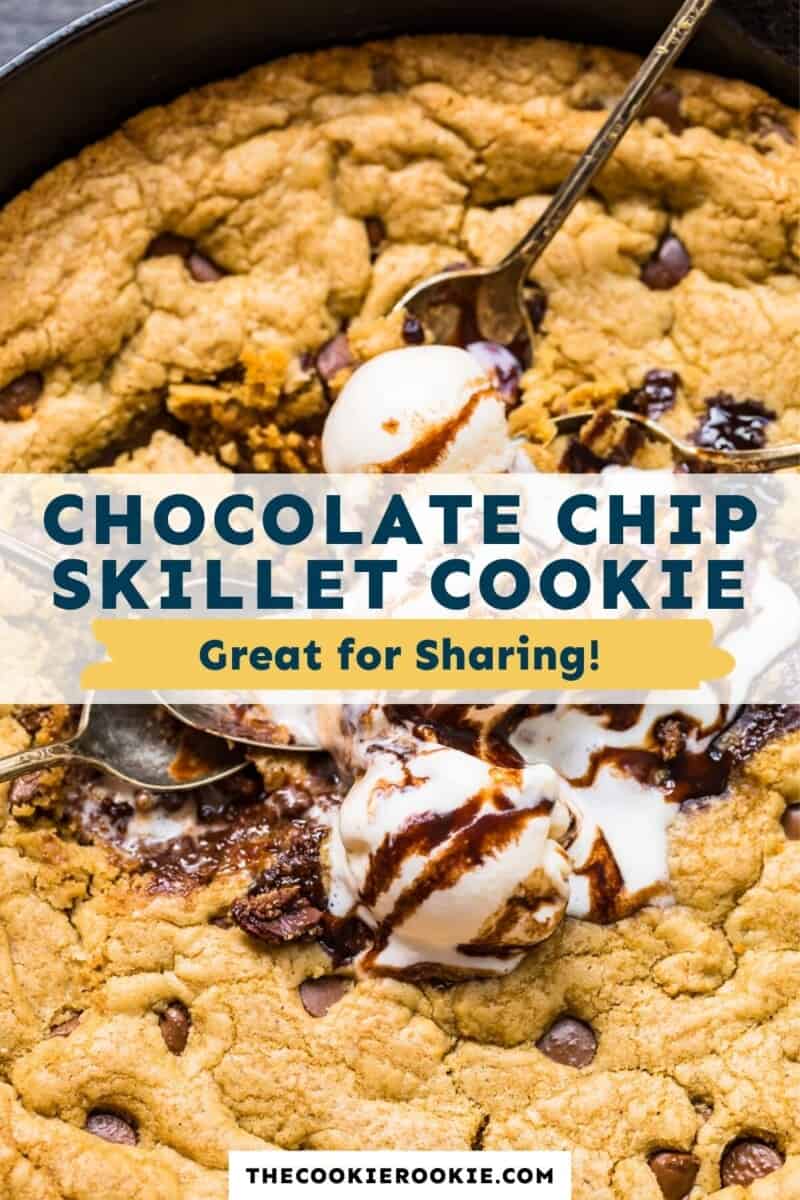 Chocolate Chip Skillet Cookie - Desert Island Dishes