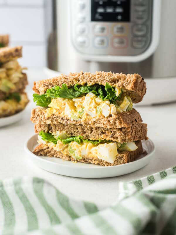 egg salad sandwiches made in instant pot