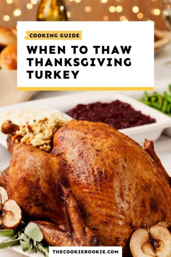 How Long to Thaw a Turkey (with Turkey Thawing Chart) - The Cookie Rookie®