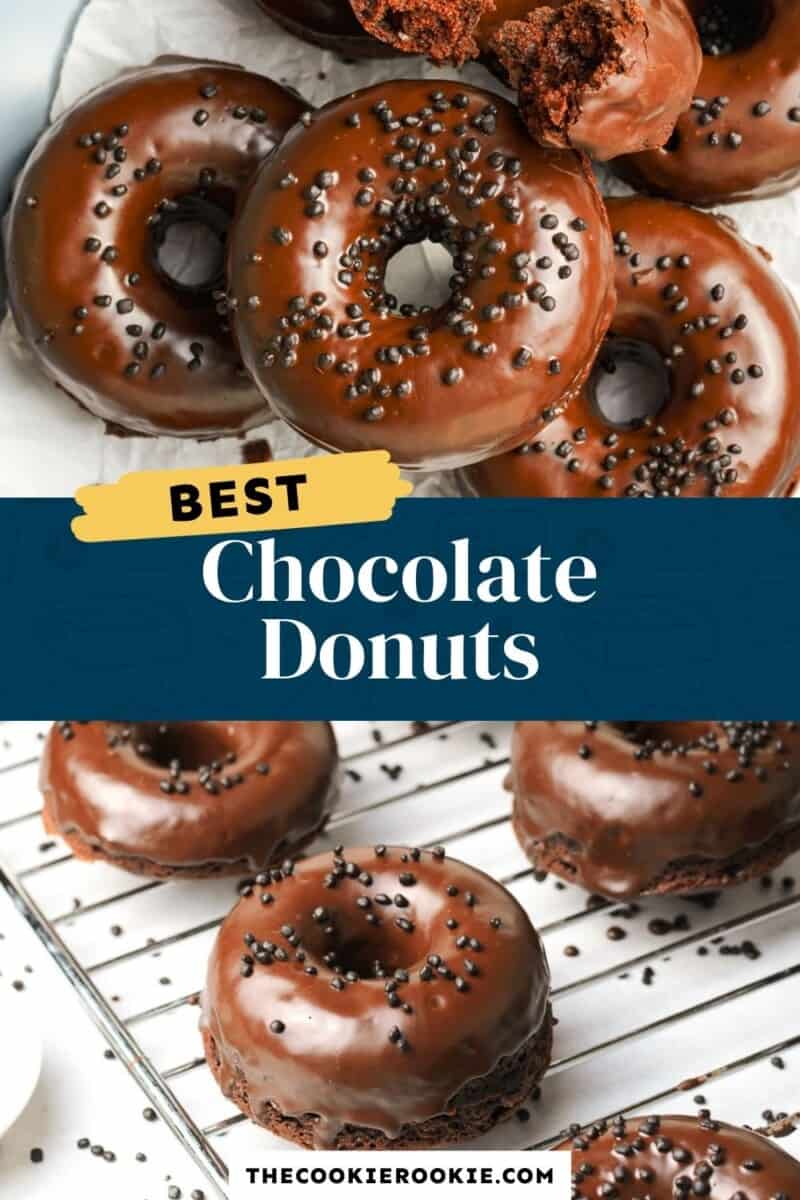 chocolate donuts pinterest collage