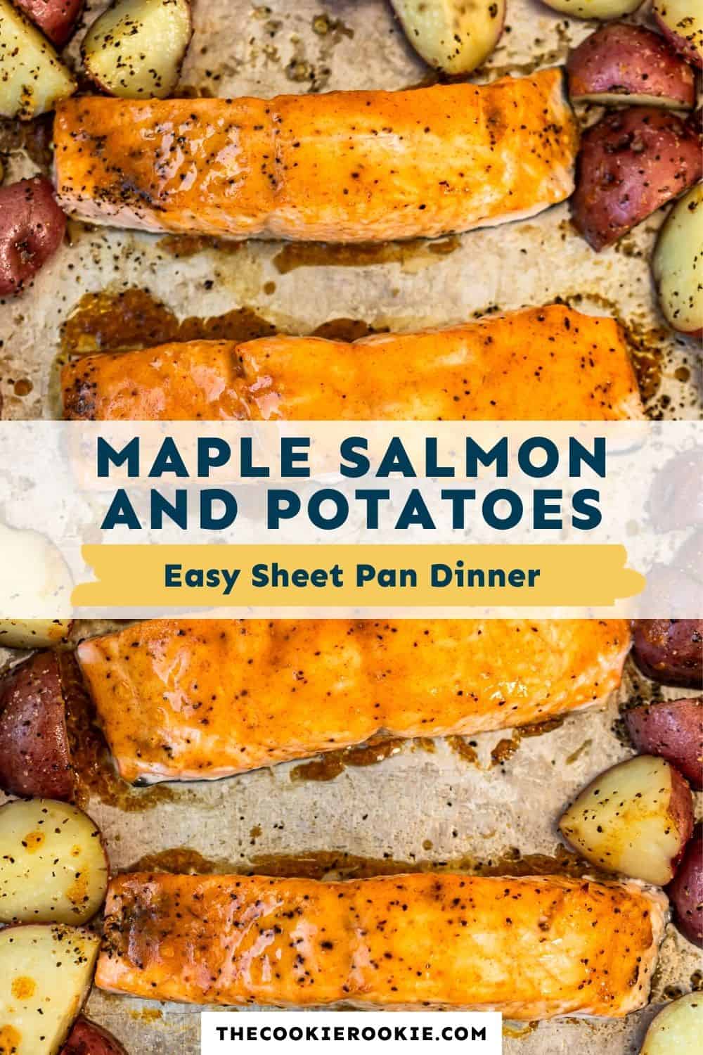 Maple Glazed Salmon and Potatoes Recipe - The Cookie Rookie®