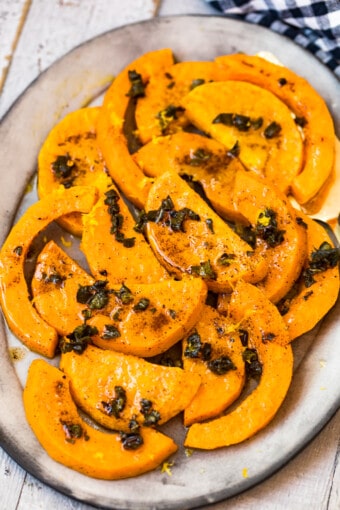 Roasted Butternut Squash with Browned Butter & Sage Recipe - The Cookie ...