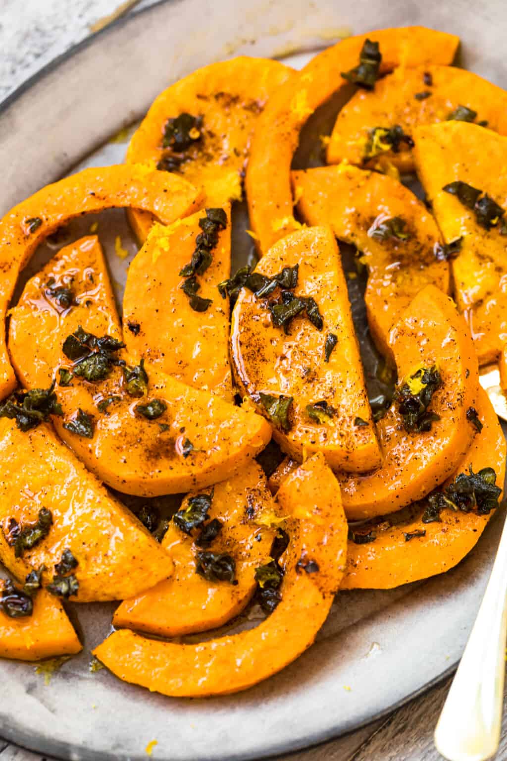 Roasted Butternut Squash with Browned Butter & Sage Recipe - The Cookie ...