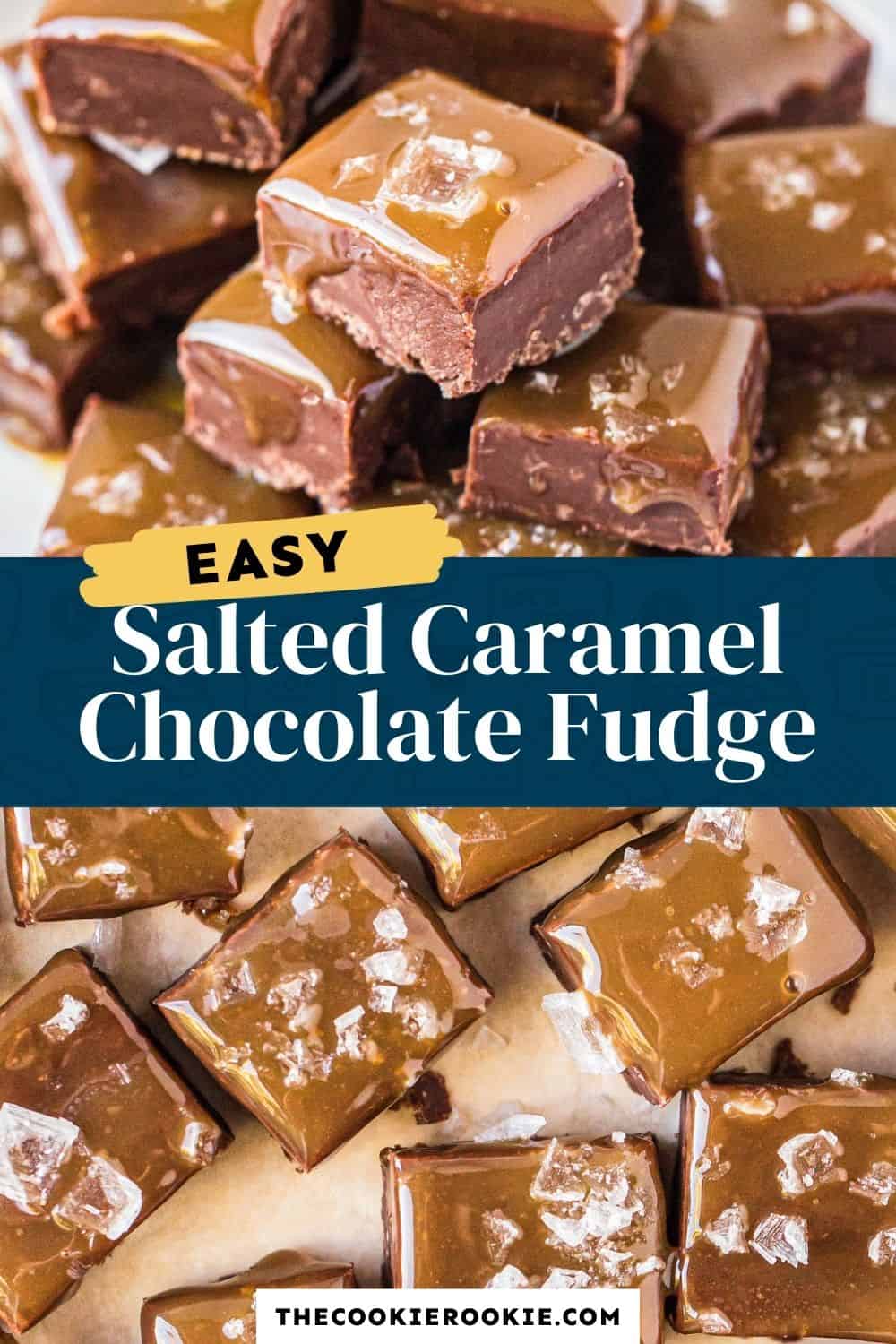 Salted Caramel Chocolate Fudge Recipe - The Cookie Rookie®