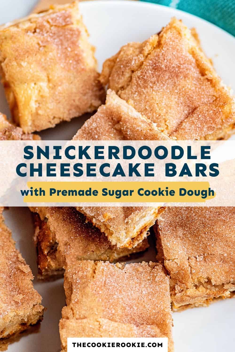 Snickerdoodle Cheesecake Bars Recipe - The Cookie Rookie®